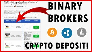 ✅3 migliori broker di opzioni binarie con deposito e prelievo di criptovalute