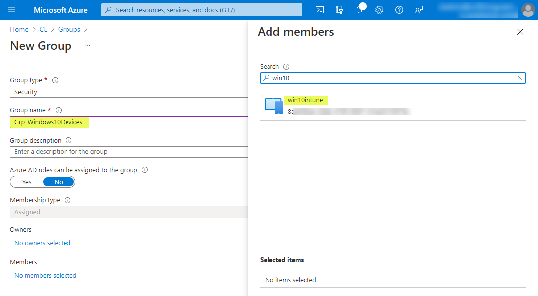 Adding a Windows 10 workstation that is Azure AD-joined to an Azure AD group
