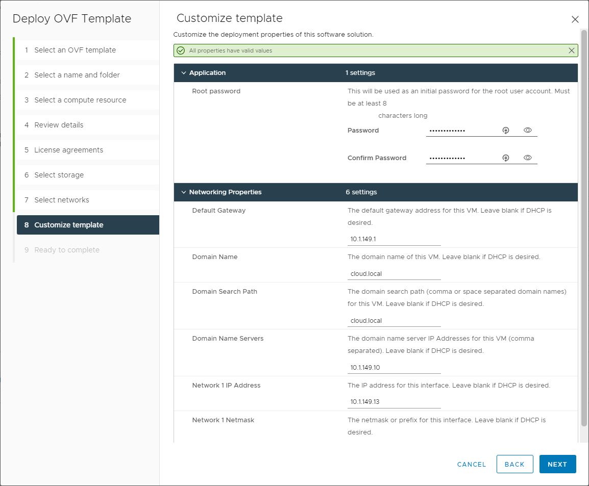 Customize the template for the VMware Skyline Collector