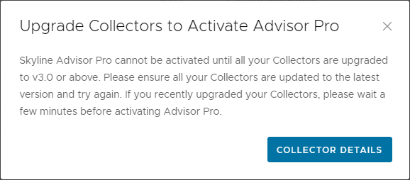 Error activating Skyline Pro due to legacy collectors