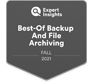 Expert Insights Best-Of Backup and File Archiving Fall 2021