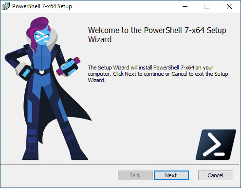 Installing the latest version of PowerShell Core