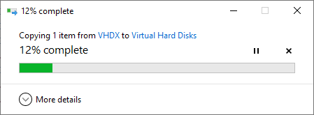 Recreating the Virtual Machine Disk Structure