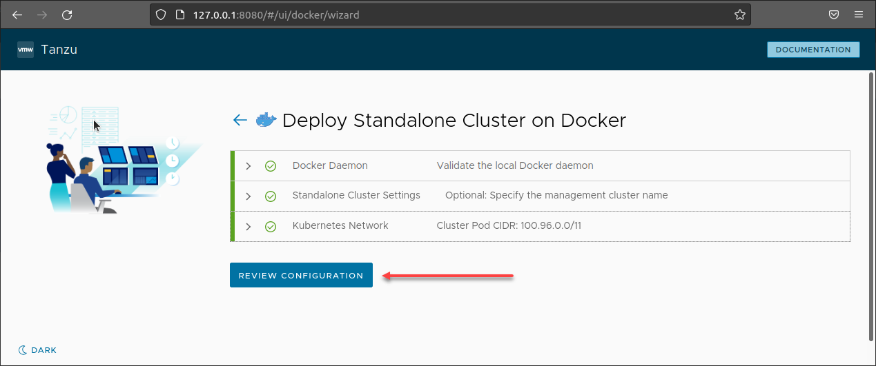 Review the Tanzu Community Edition cluster configuration