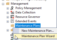 SQL Maintenance Plans