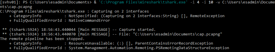 TShark allows you to restrict captures with limits and filters.