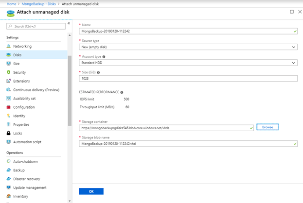 Using Azure Resource Manager (ARM) to add a new disk within a template