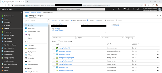 Using Azure Resource Manager (ARM) to centrally manage some cloud services