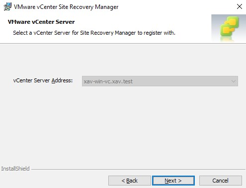 vCenter Server Address click next
