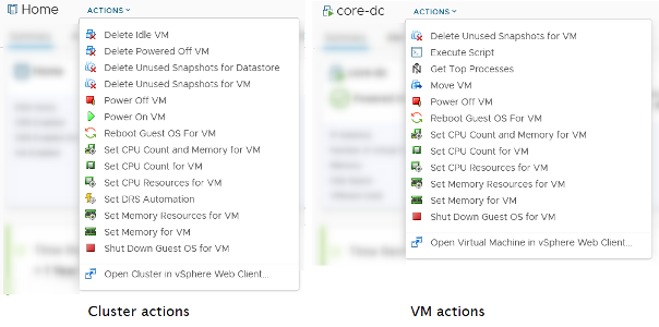 vROPS actions